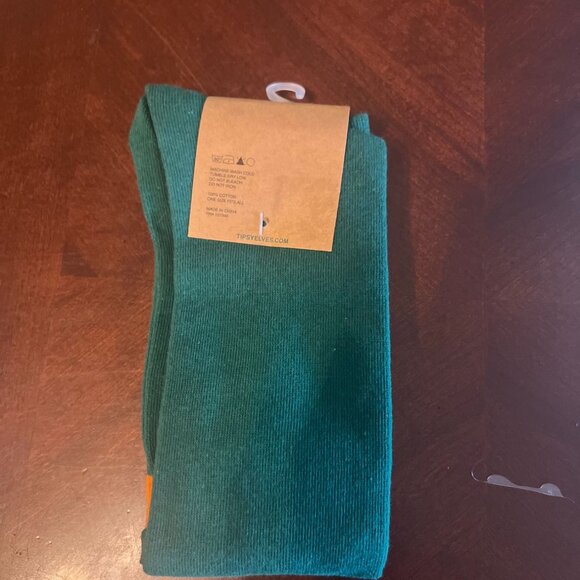 Tipsy Elves Womens Shamrock Striped Socks One Size Green & Orange st patrick - Picture 3 of 4